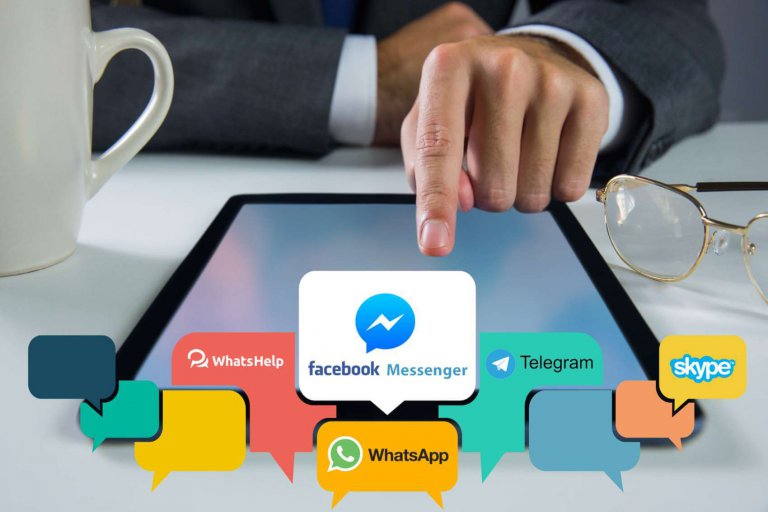 צ'ט באתר באמצעות ווצאפ, פייסבוק מסנגר, טלגרם ועוד